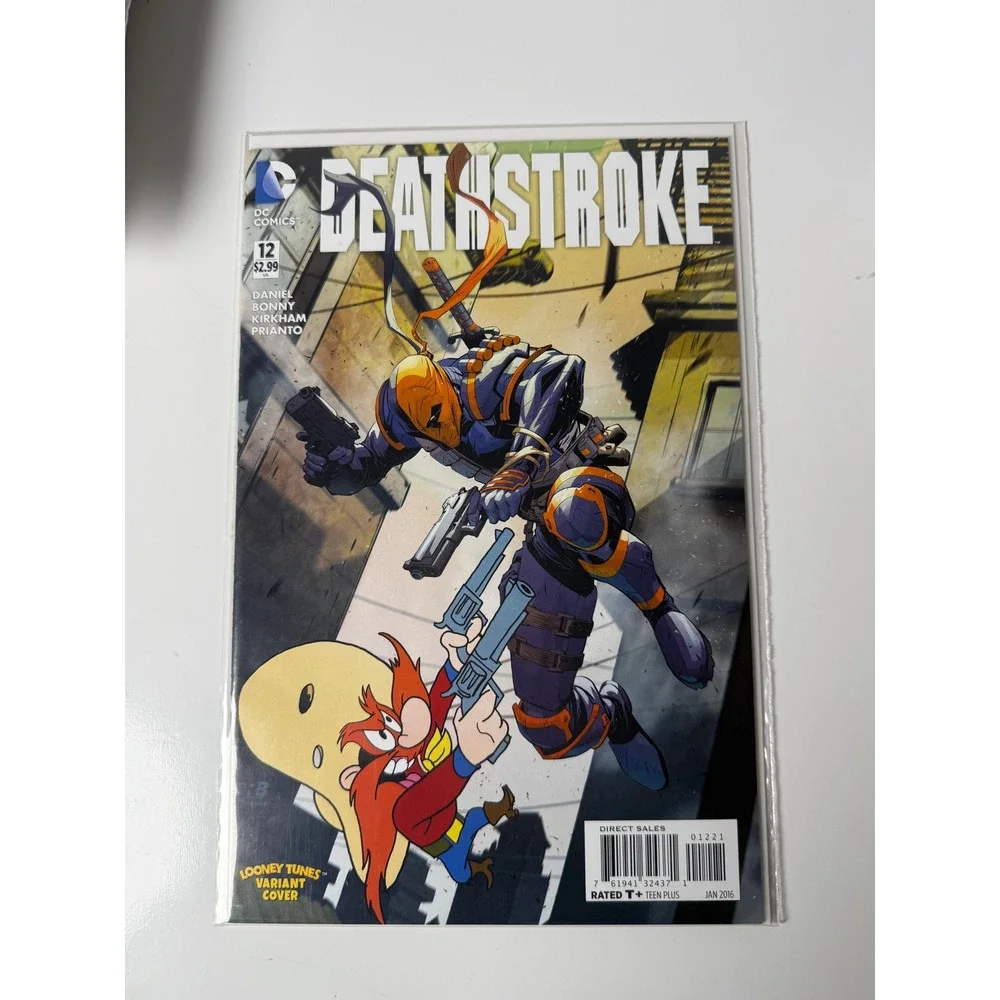 DC Comics Deathstroke 12 Looney Tunes‎ Variant Cover Yosemite Sam New 52 2016